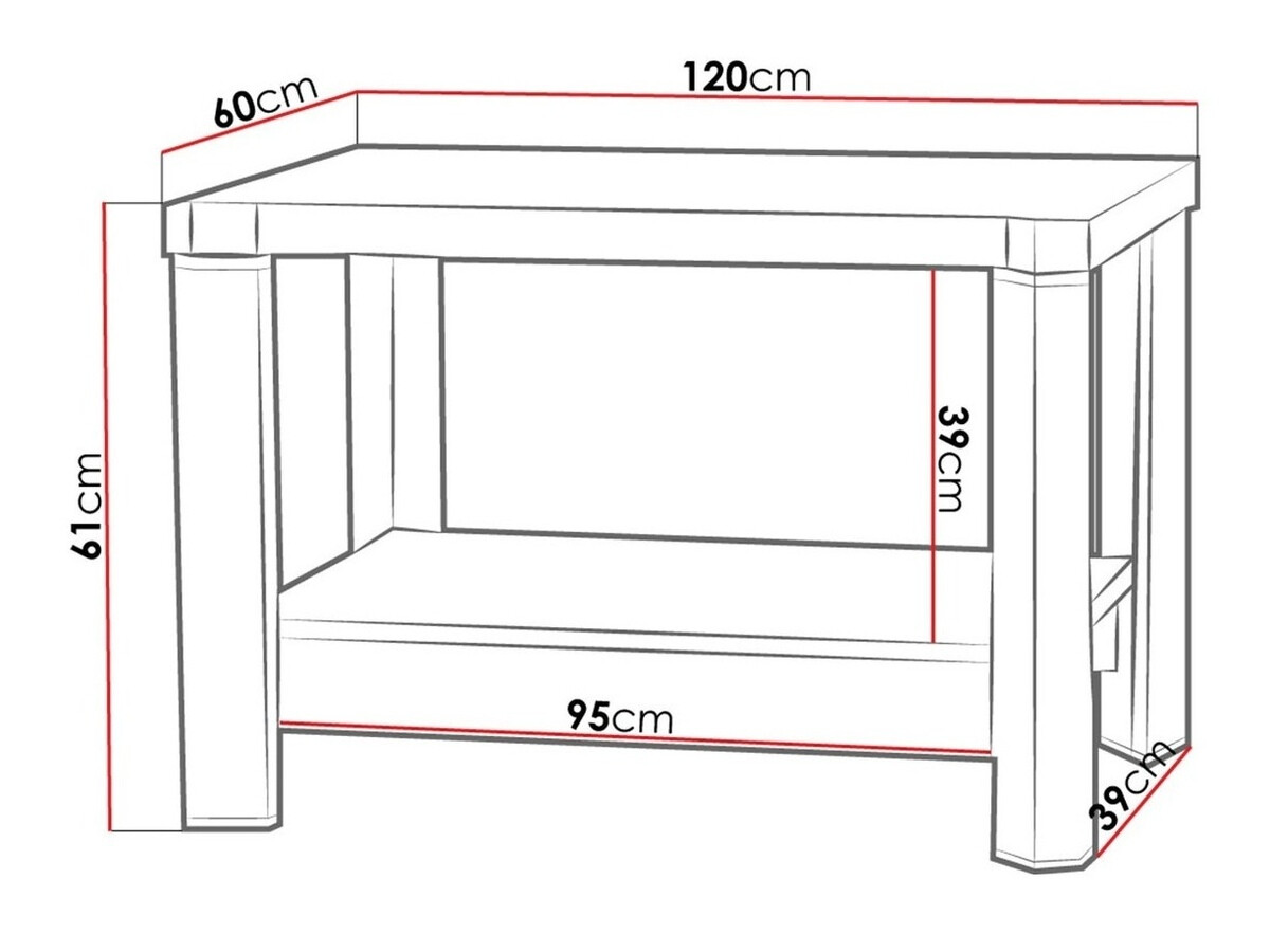 Žurnālu galdiņš Lorelie 114 (Sonomas ozols)