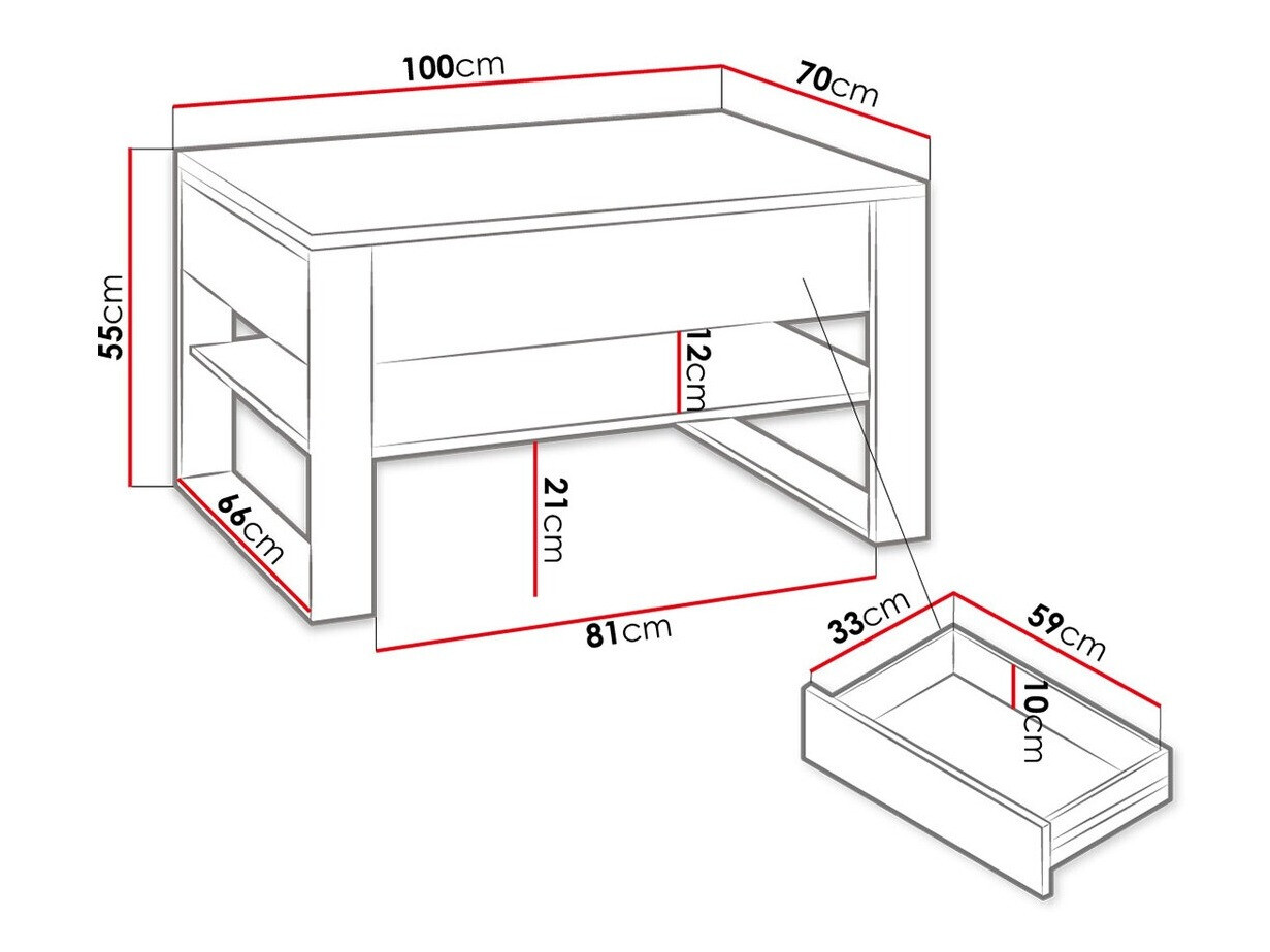 Žurnālu galdiņš Luliru 130