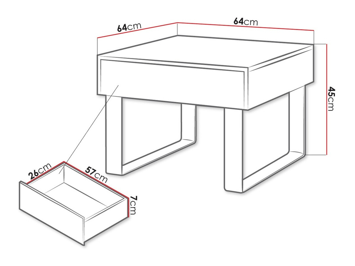 Kafijas galdiņš Tivdalu 137 (Zeltains ozols)