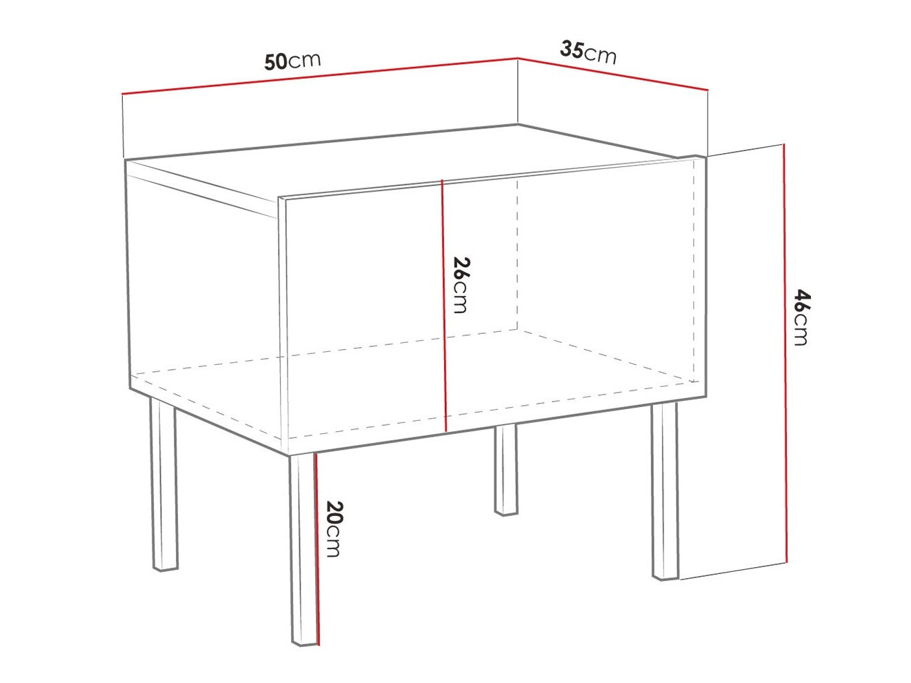 Naktsgaldiņš Levelbu 102 (Balts + Glancēts balts)