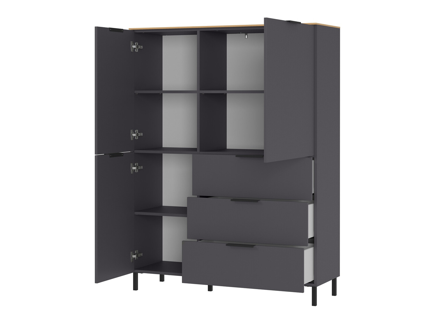 Plaukts Revteno 100 (Grafīts + Navarra ozols)