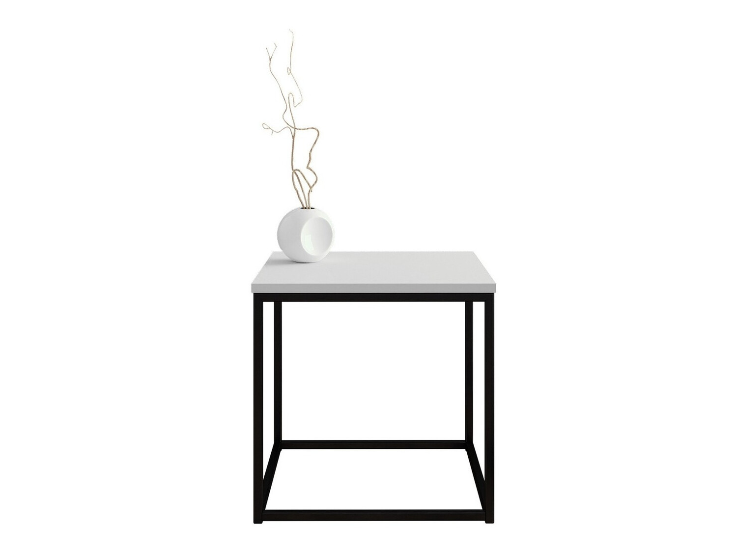 Журнальный столик Germantown 106 (Матовый черный + Глянцевый белый)