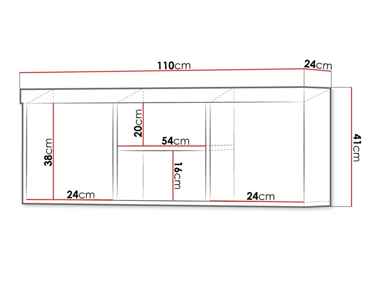Настенная полка Cormiru 104 (Слива)