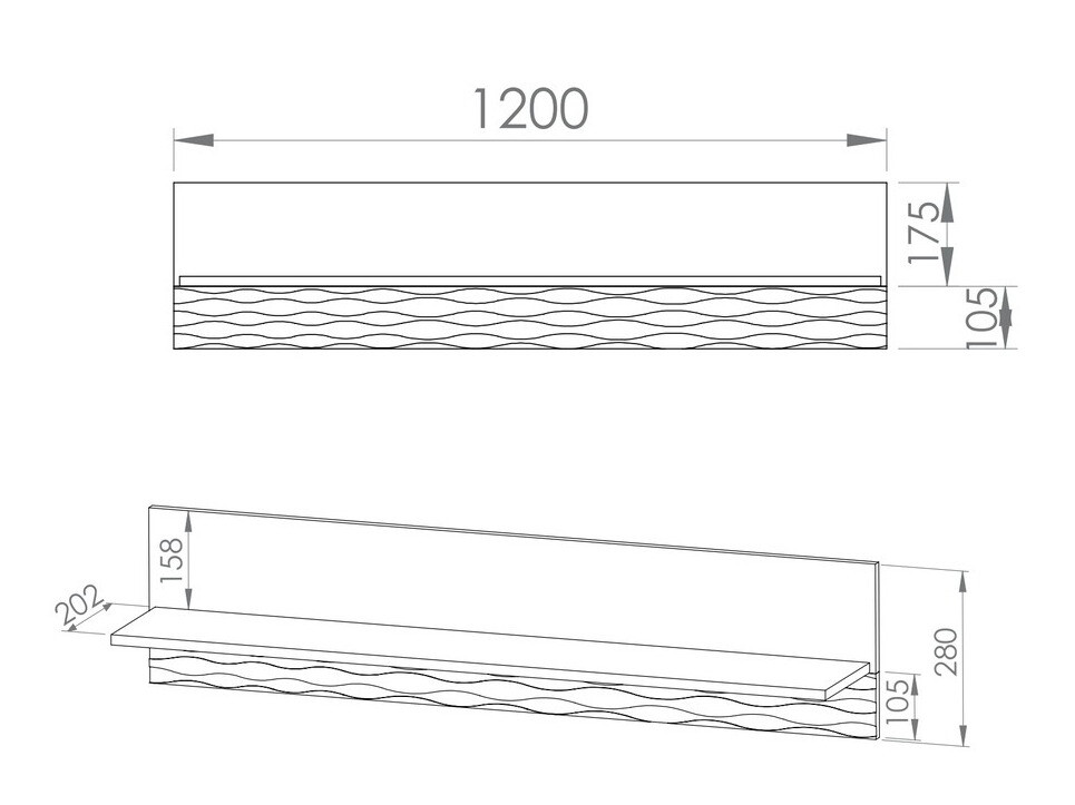 Настенная полка Flonole 111