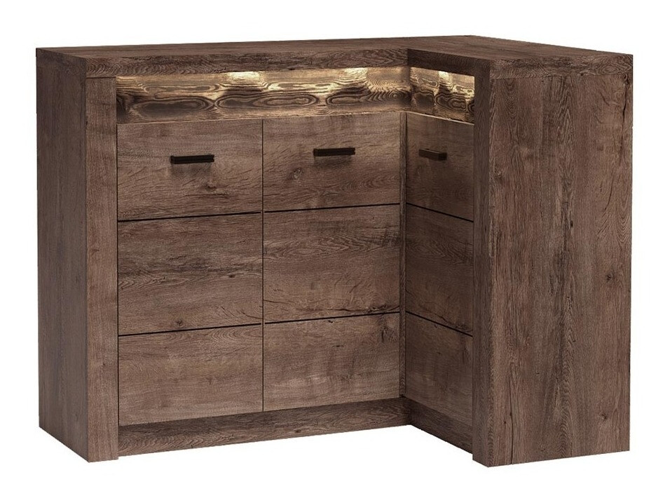 Угловой шкафчик Serfeno 112 (Темный пепел)