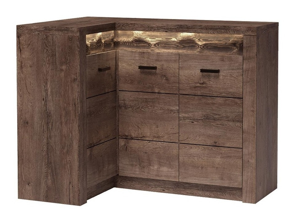 Угловой шкафчик Serfeno 113 (Темный пепел)