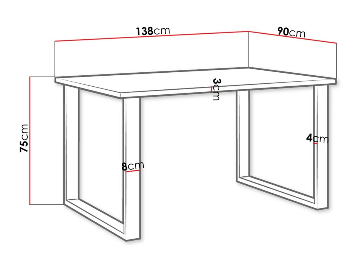 Galds Tucson 137 (Balts + Melns)