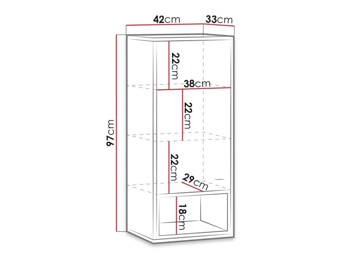 Настенные шкафы Baltesi 106 (Artisan дуб + Чёрный)