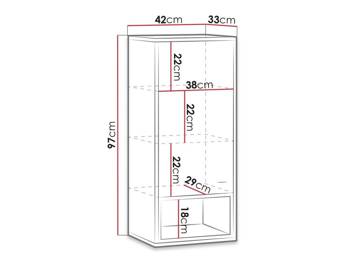 Piekarams skapītis Baltesi 106 (Balts + Artisan ozols)