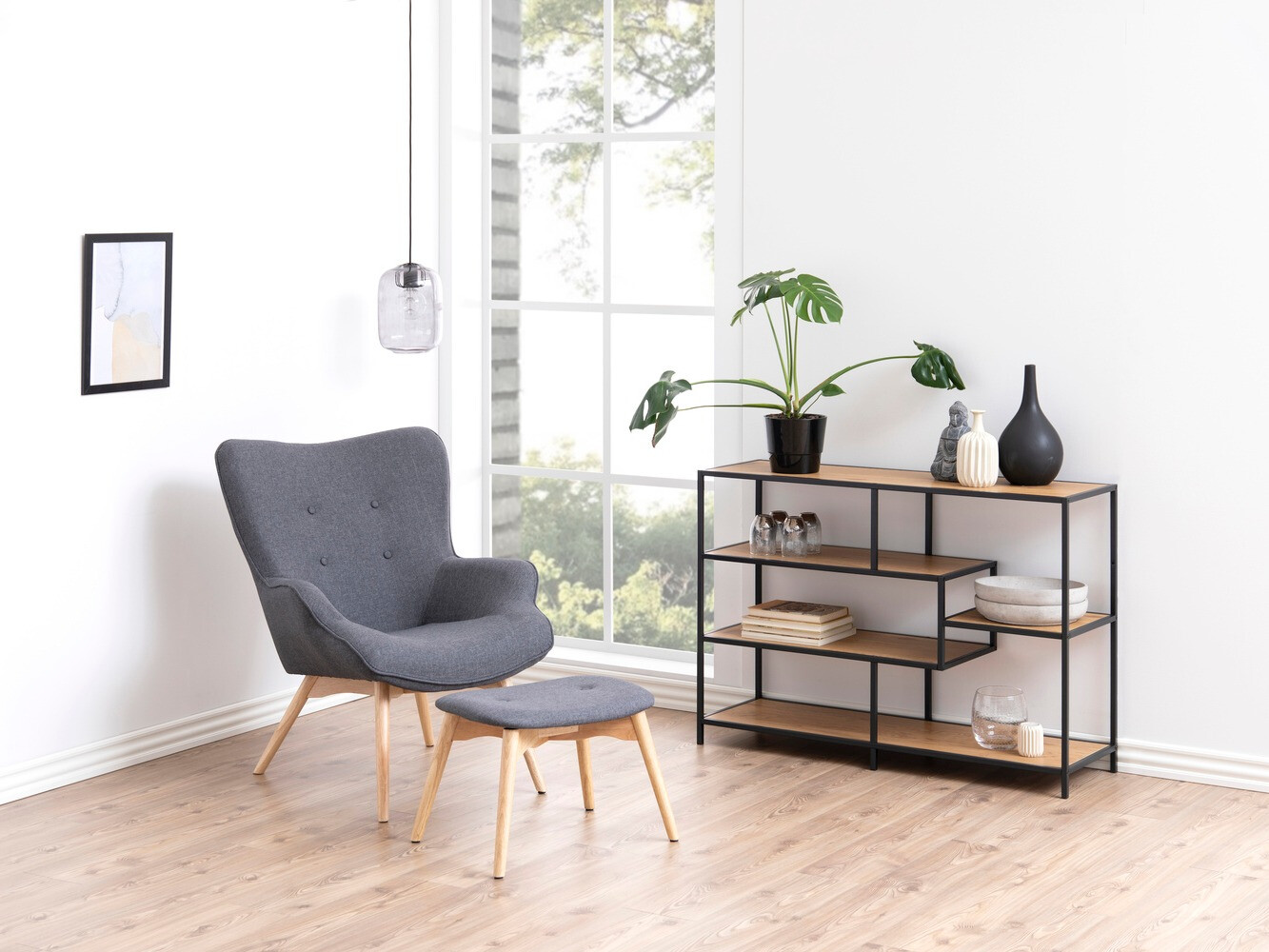 Plaukts Norsica Sevferi 102 (Savvaļas ozols + Melns)