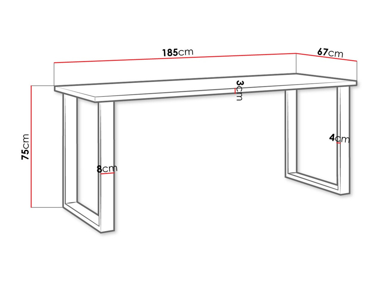 Cтол Tucson 138 (Artisan дуб + Чёрный)