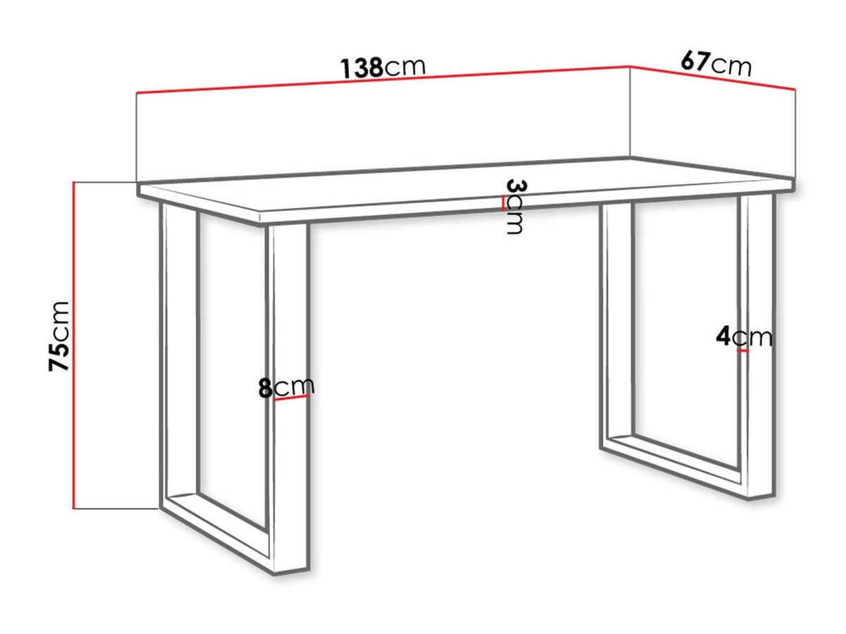 Galds Tucson 136 (Lancelots ozols + Melns)