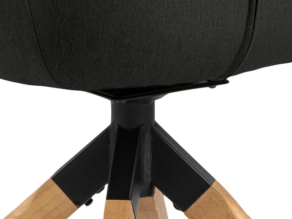 Krēsls Norsica 391 (Tumši pelēks + Gaišs koks)