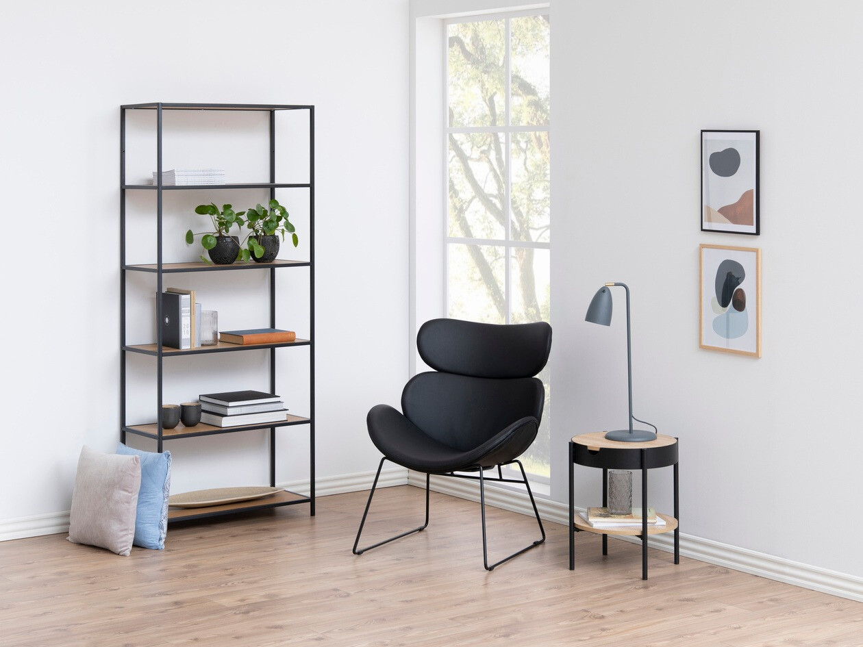 Plaukts Norsica Sevferi 107 (Savvaļas ozols + Melns)