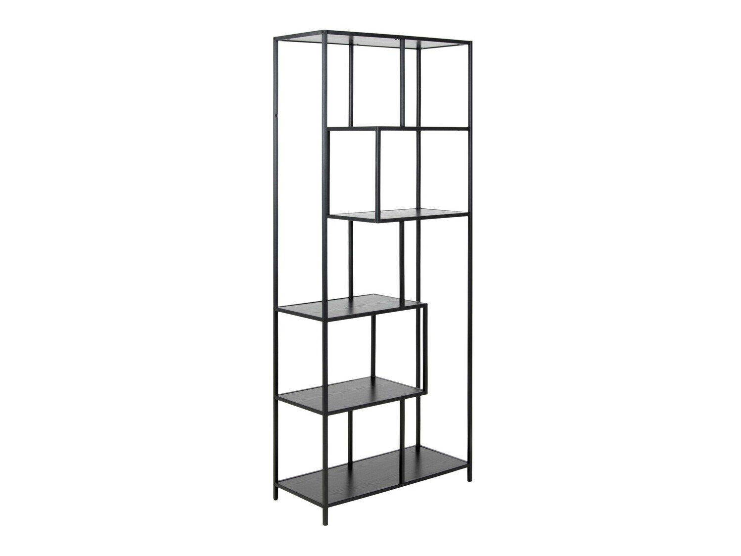 Стеллаж Norsica Sevferi 104 (Черный пепел + Чёрный)