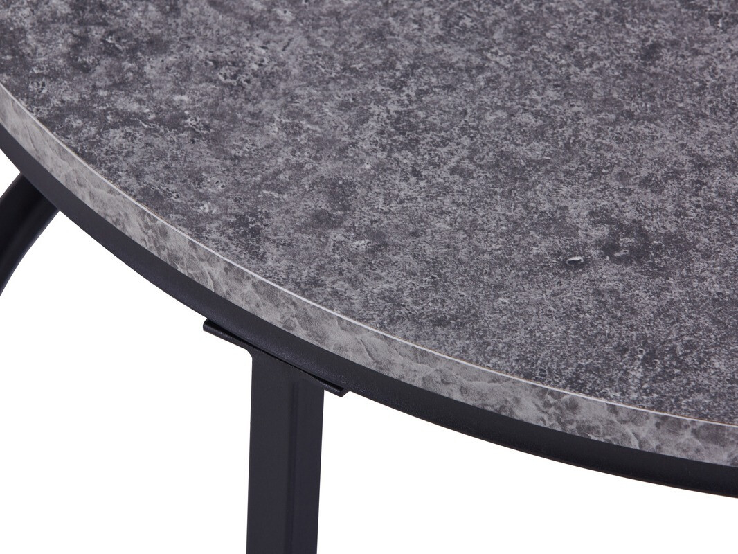 Žurnālu galdiņu komplekts Charleston 110 (Pelēks + Melns)