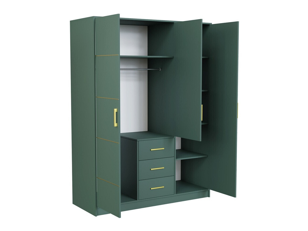 Guļamistabas komplekts Dortivu 154 (Zaļš + Inari 96)