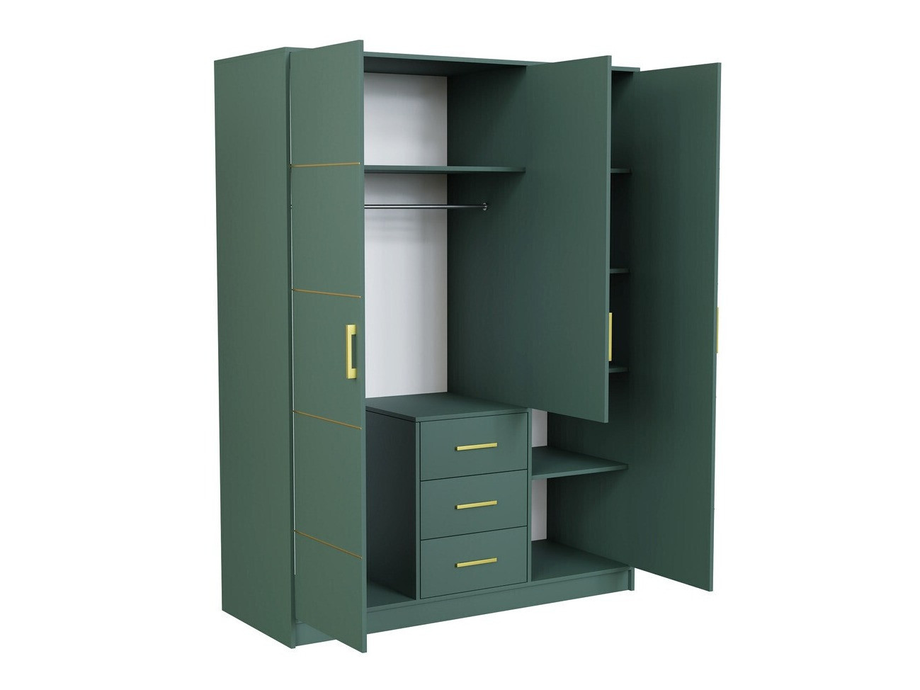 Guļamistabas komplekts Dortivu 154 (Zaļš + Inari 96)