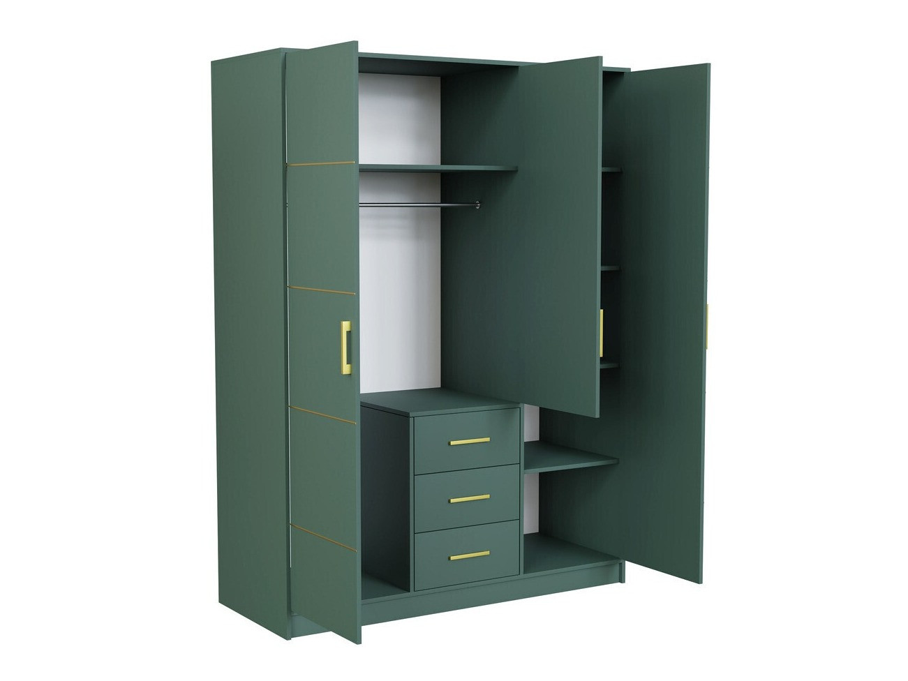 Guļamistabas komplekts Dortivu 154 (Zaļš + Inari 96)