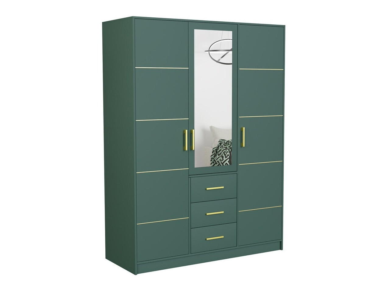 Guļamistabas komplekts Dortivu 154 (Zaļš + Inari 96)