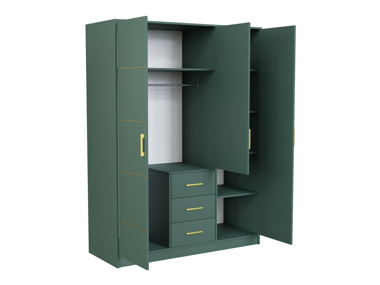 Guļamistabas komplekts Dortivu 154 (Zaļš + Inari 96)