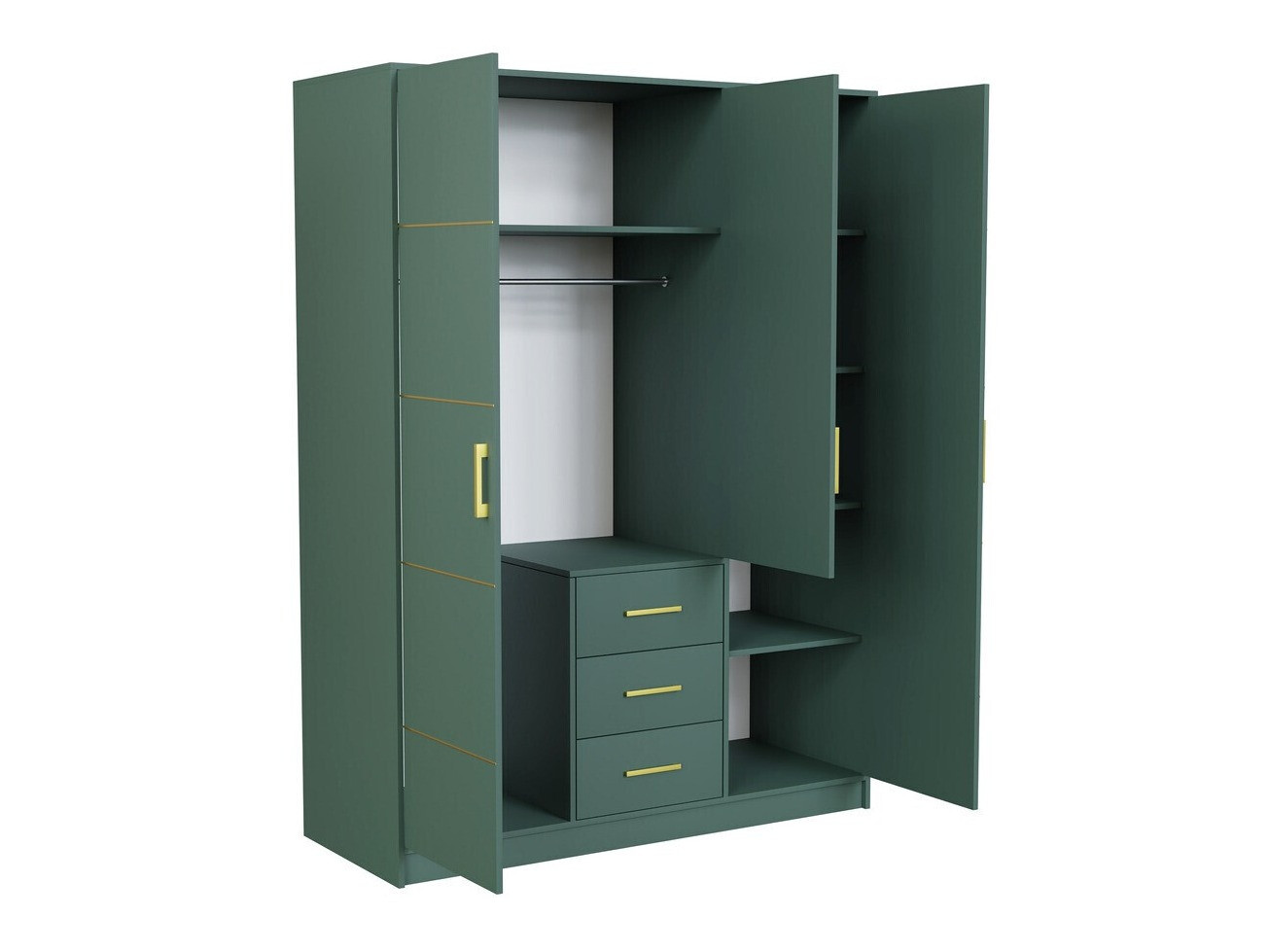 Guļamistabas komplekts Dortivu 154 (Zaļš + Inari 96)