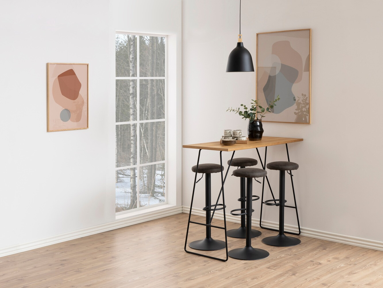 Низкий барный стул Norsica 325 (Антрацит)