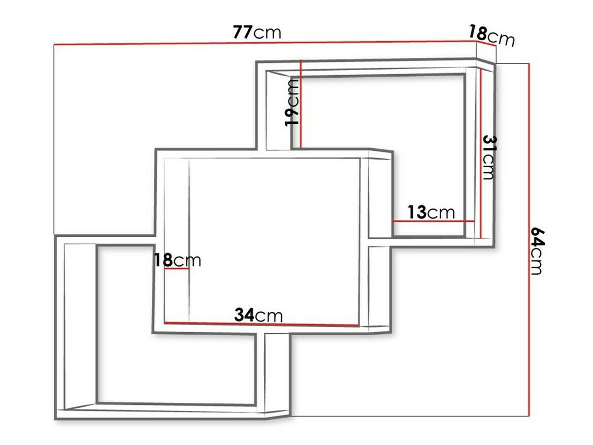Piekarams plaukts Lorelie 121 (Sonomas ozols)