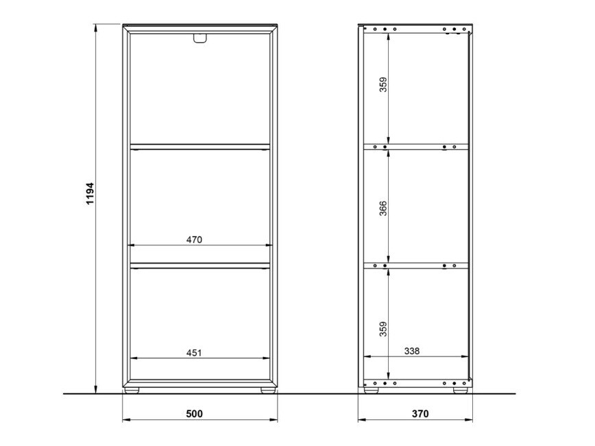 Plaukts Catcamu 103 (Balts + Navarra ozols)