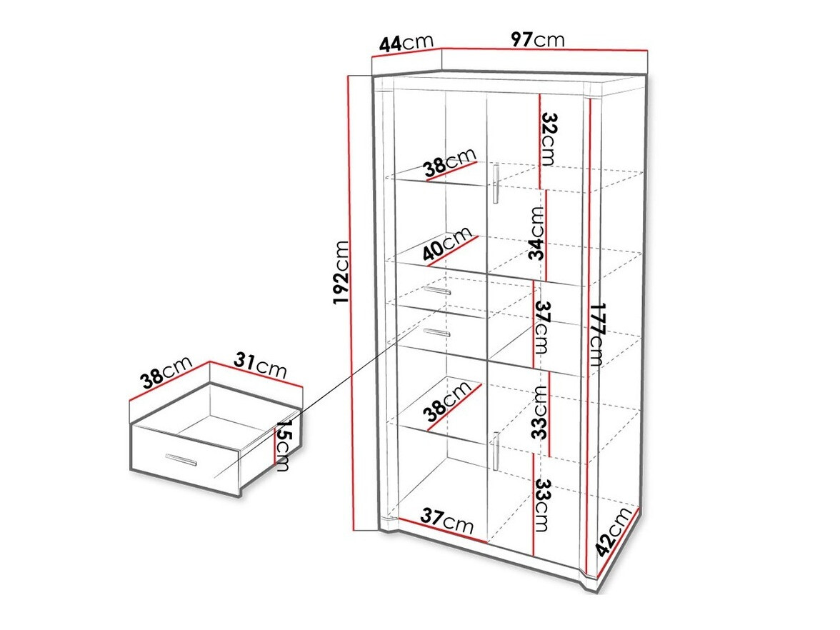 Plaukts Lorelie 120 (Sonomas ozols)