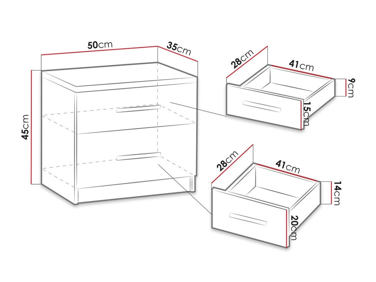 Прикроватная тумбочка Catromi 103 (Artisan дуб)