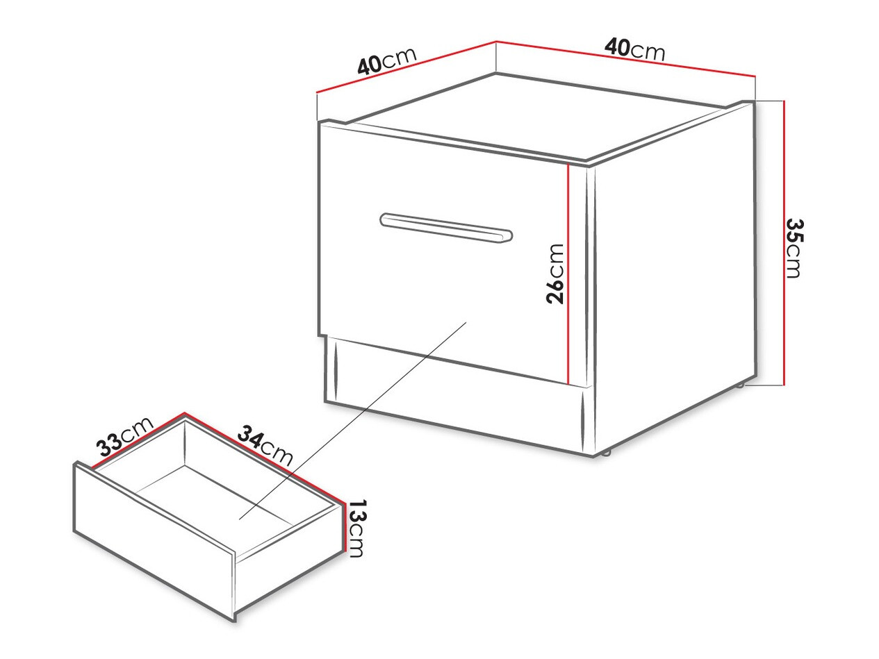 Прикроватная тумбочка Livsori 111