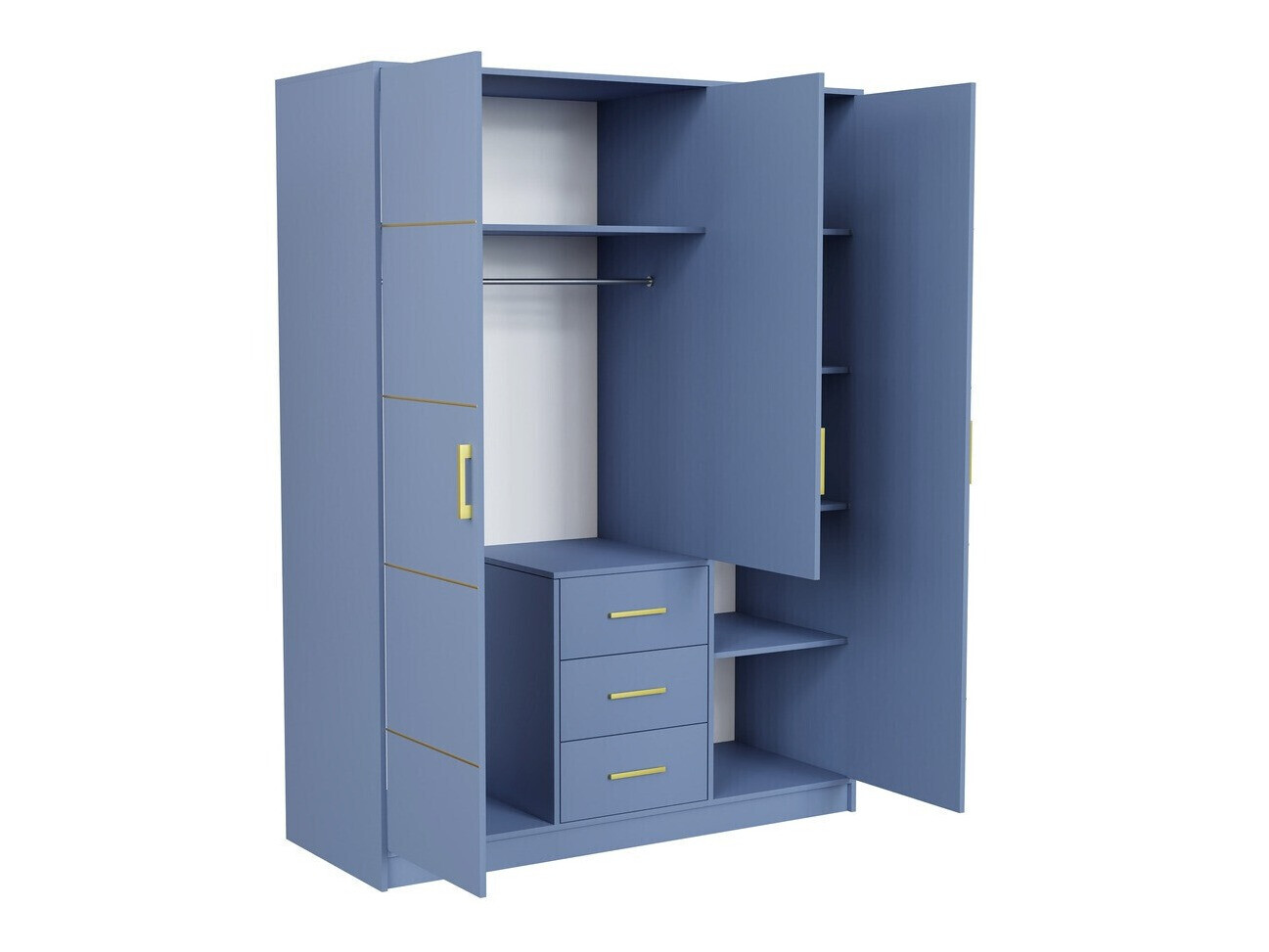 Спальный гарнитур Dortivu 154 (Синий + Inari 96)