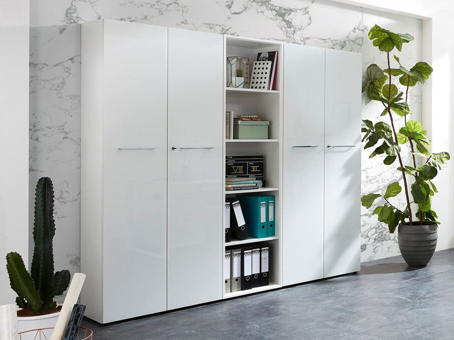 Стеллаж Catcamu 104 (Глянцевый белый)