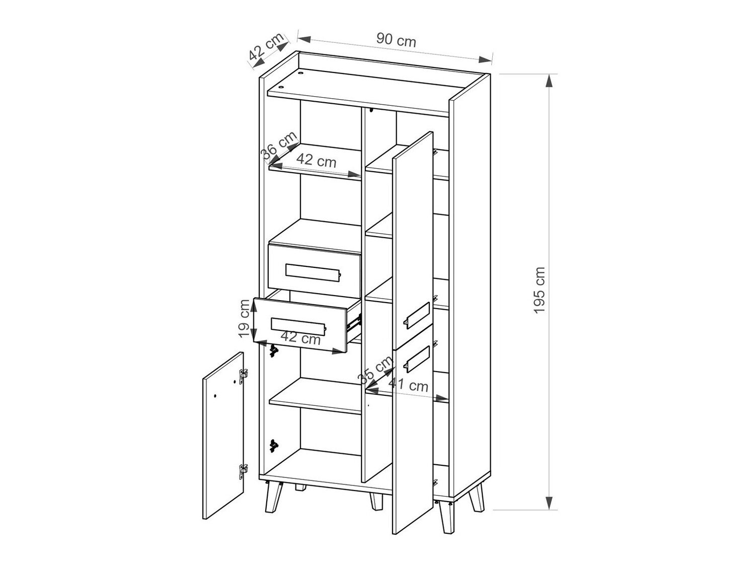 Стеллаж Oderevu 102