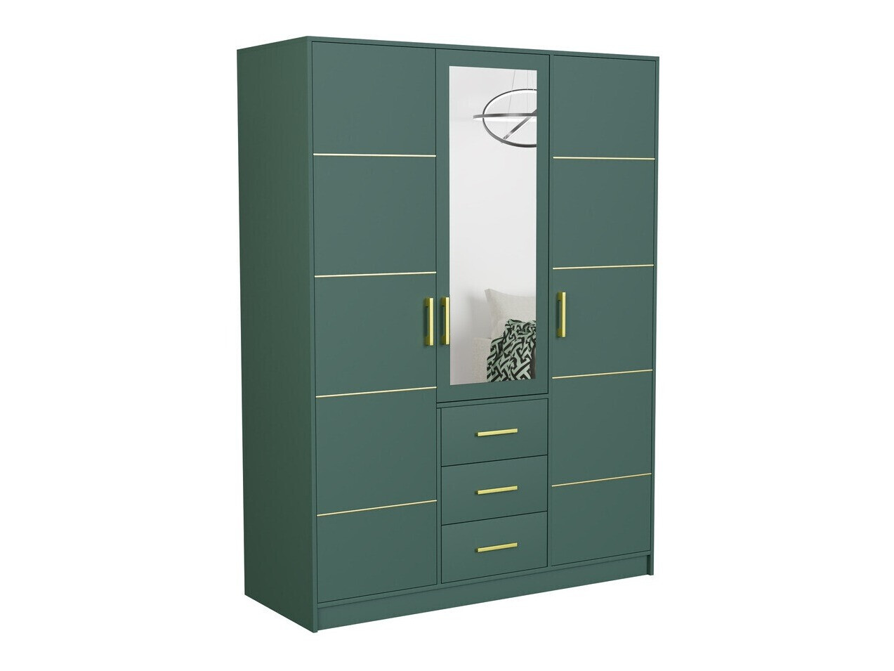 Guļamistabas komplekts Dortivu 154 (Zaļš + Inari 96)