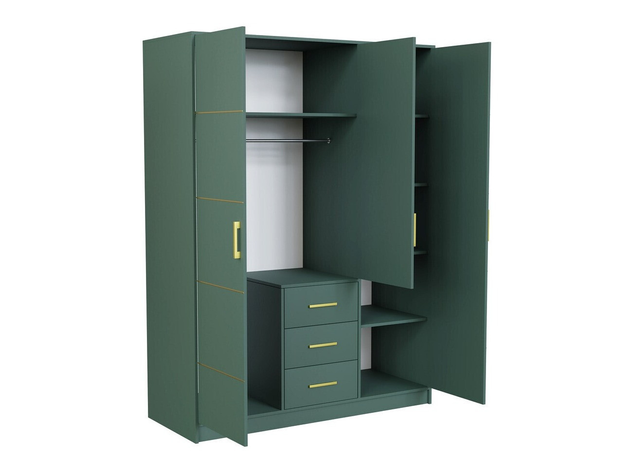 Guļamistabas komplekts Dortivu 154 (Zaļš + Inari 96)