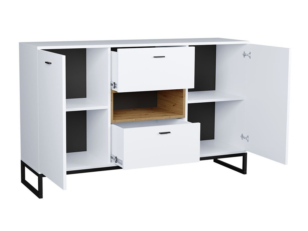 Mājas biroja komplekts Baltesi 116 (Balts + Artisan ozols)