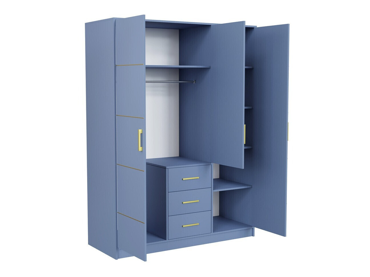 Спальный гарнитур Dortivu 154 (Синий + Inari 96)