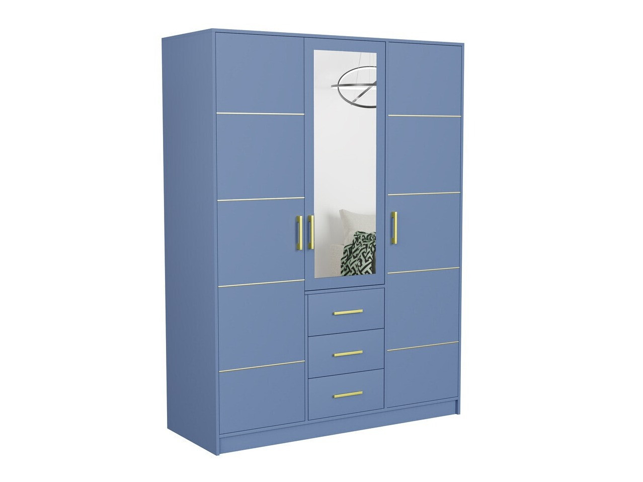 Спальный гарнитур Dortivu 154 (Синий + Inari 96)