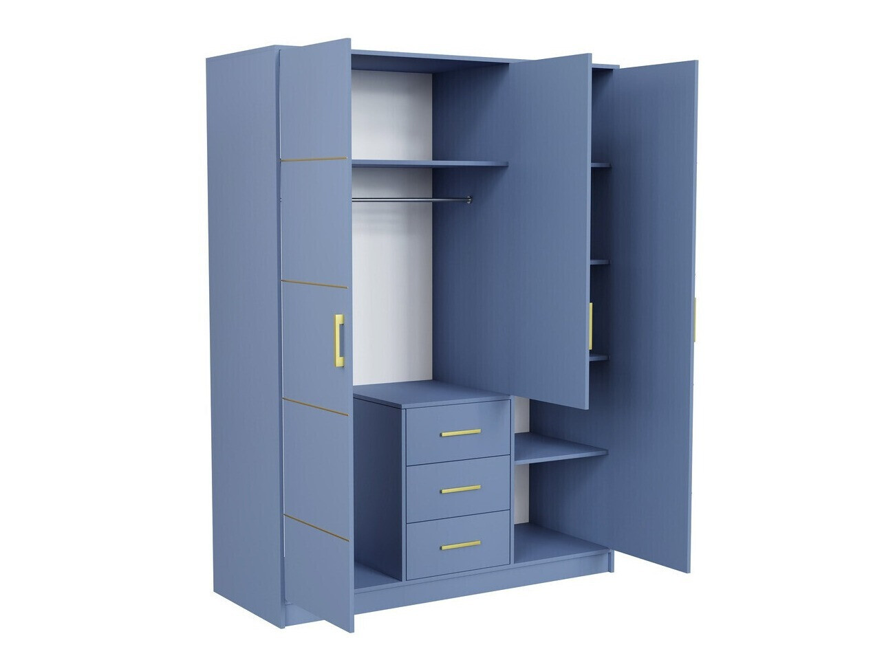 Спальный гарнитур Dortivu 154 (Синий + Inari 96)