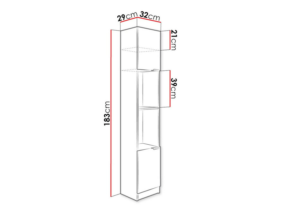 Стеллаж Dover 112 (Сонома Дуб)