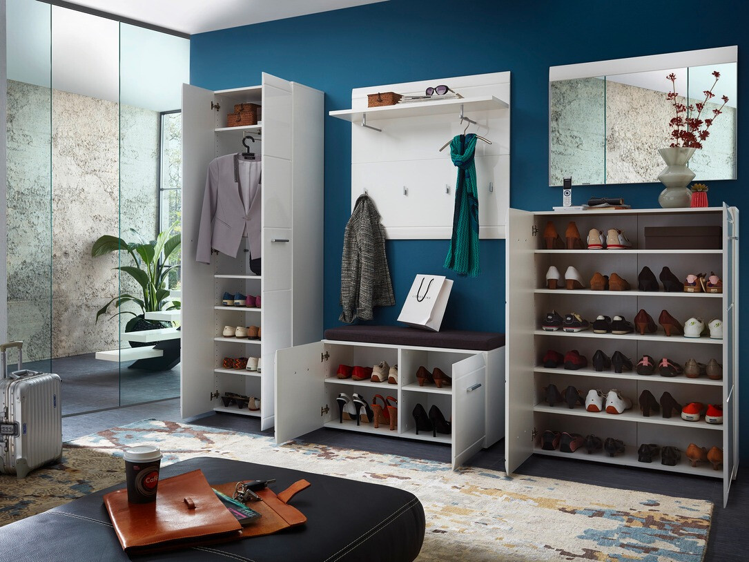 Тумба для обуви Livromu 106 (Глянцевый белый)