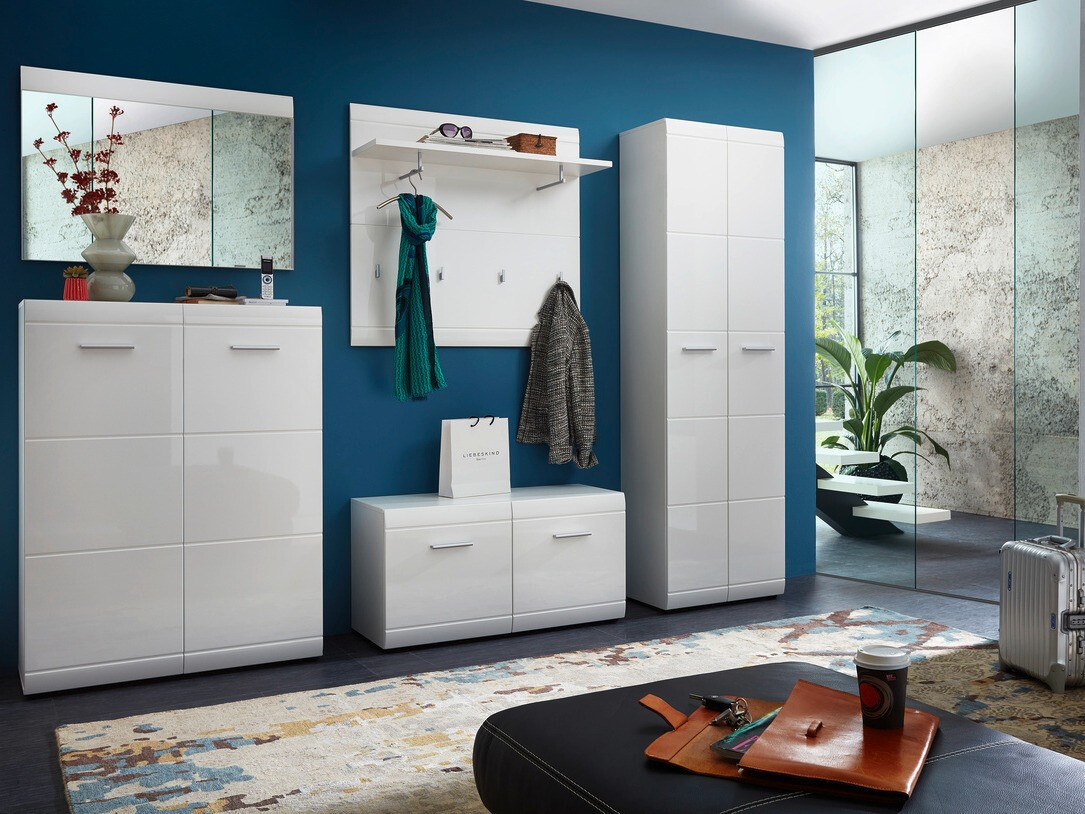 Тумба для обуви Livromu 106 (Глянцевый белый)