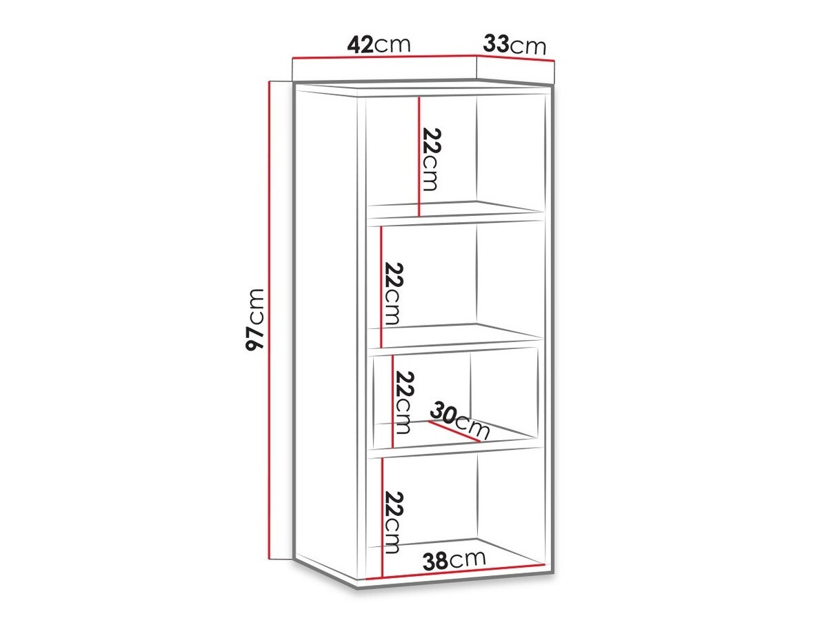 Piekarams plaukts Baltesi 112 (Artisan ozols + Melns)