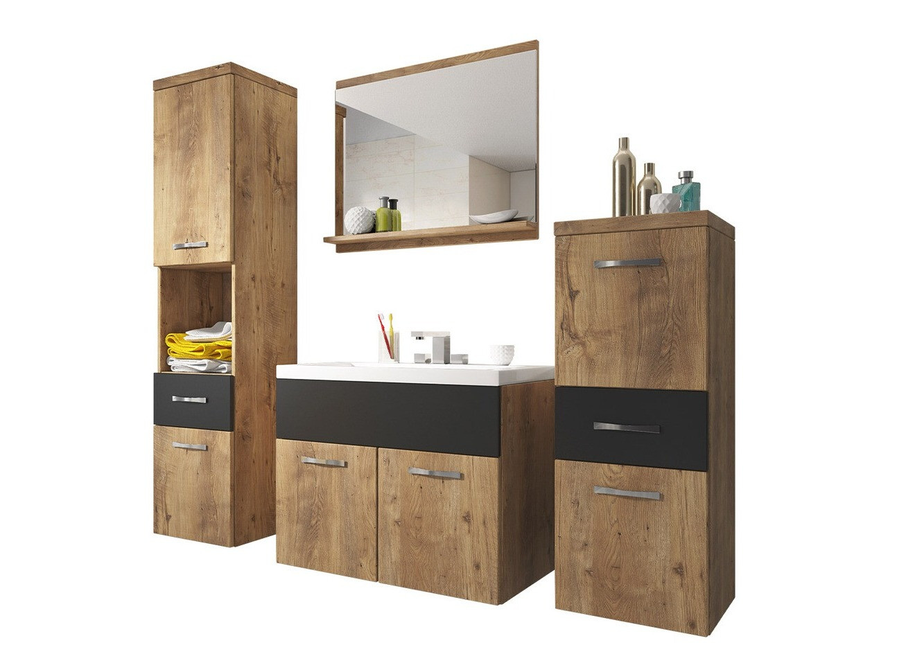 Vannas komplekts Sarasota 109 (Rieksts + Grafīts)