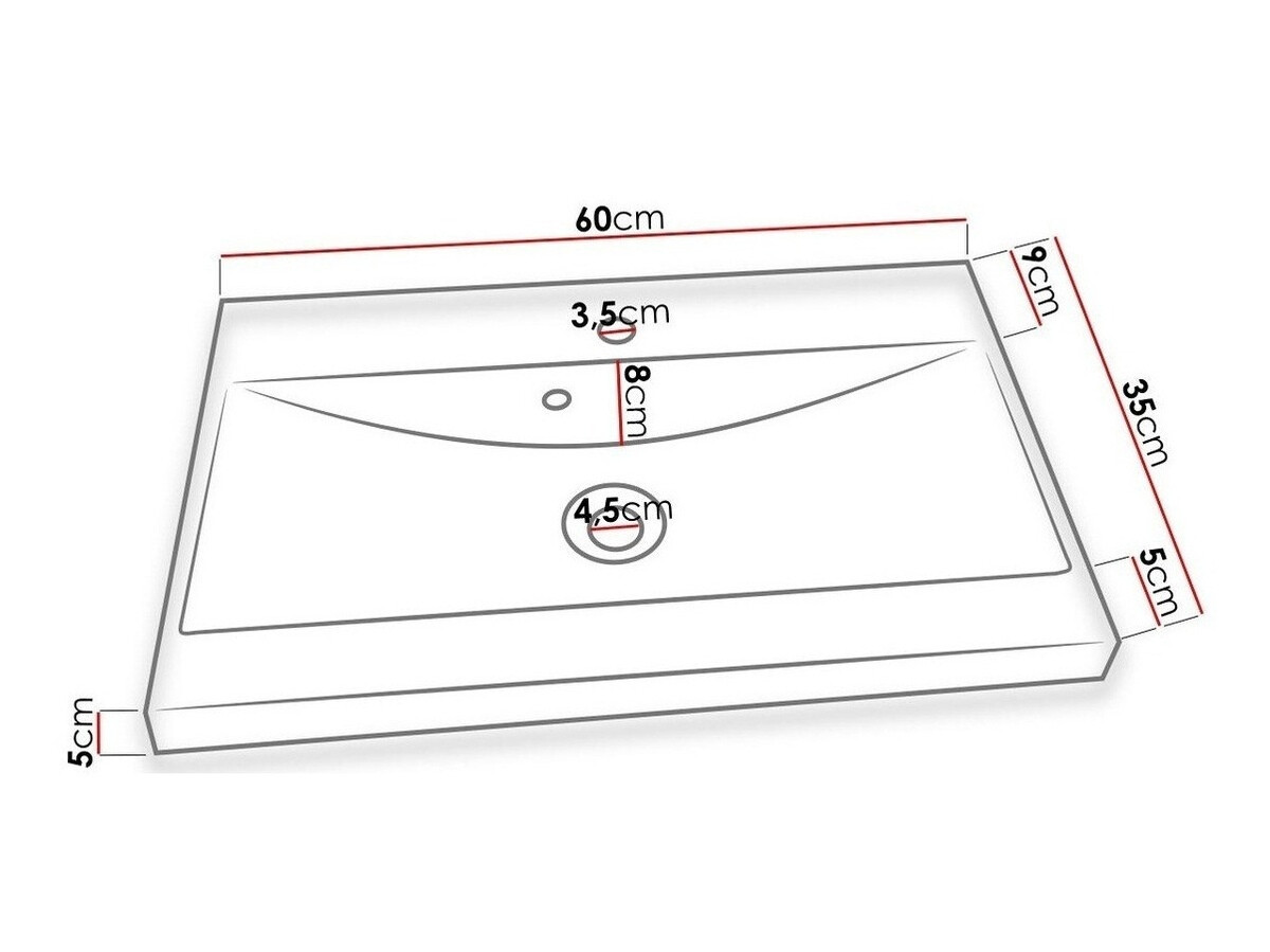 Vannas komplekts Sarasota 109 (Sonomas ozols + Glancēts balts)