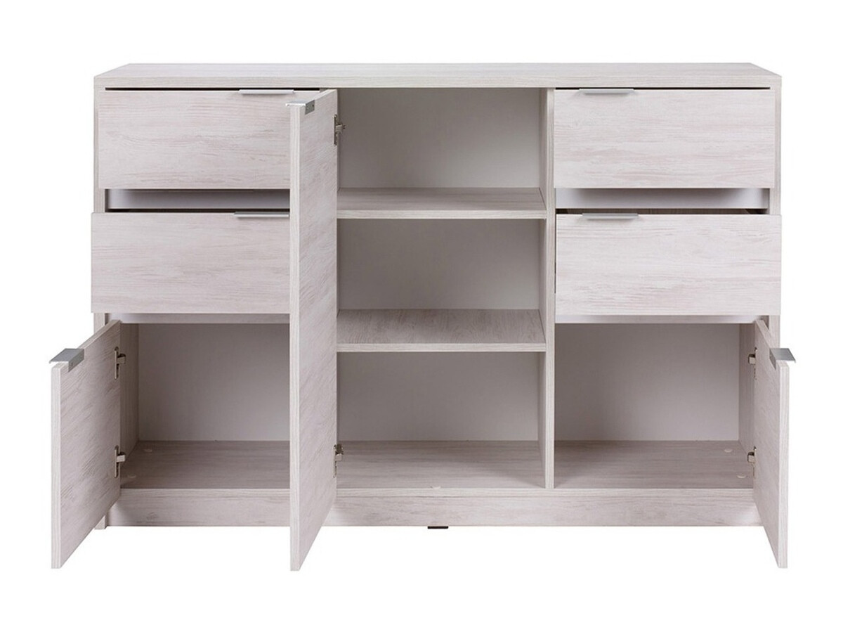 Комплект для домашнего офиса Fivelbo 116 (Монастырский дуб + Глянцевый черный)