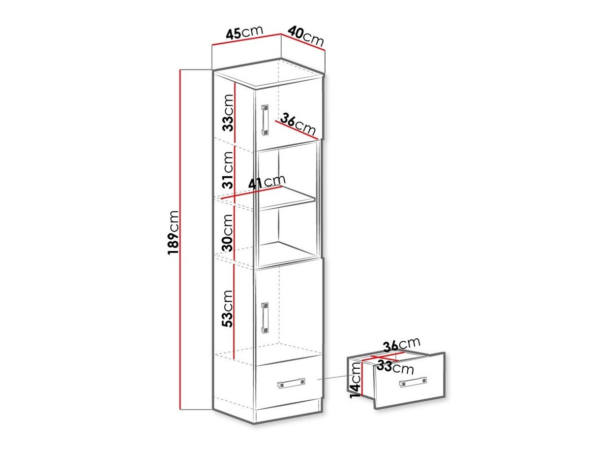 Plaukts Sorviru 104 (Balts + Tumši rozā)