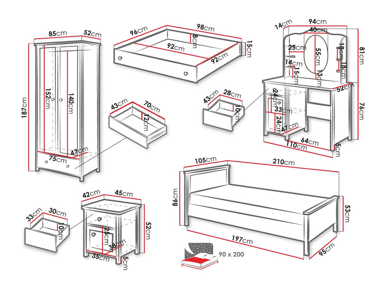 Mēbeļu komplekts Romelbo 120